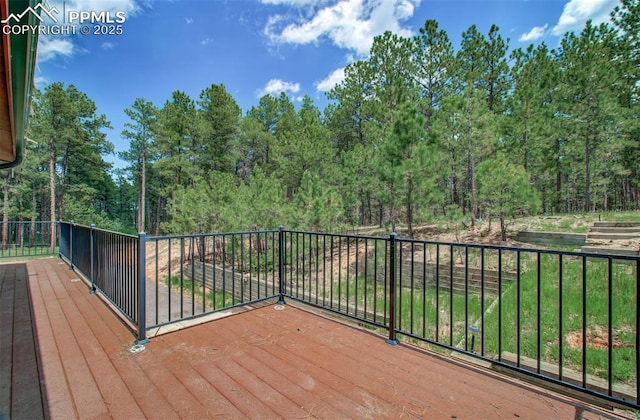 17990 Canterbury Dr, Monument, CO 80132 - view of wooden deck