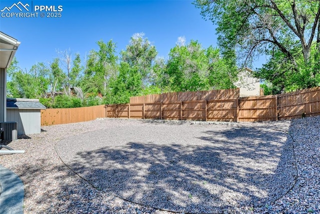4472 Eastcrest Cir, Colorado Springs, CO 80916 - fenced backyard with central AC
