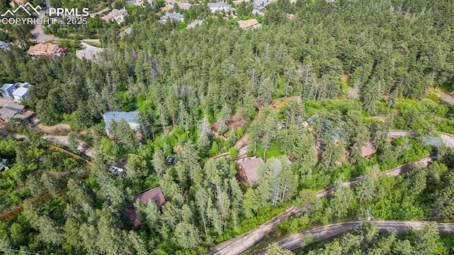 3875 Overlook Rd, Colorado Springs, CO 80906 - aerial view of property's location featuring a forest
