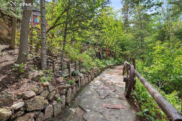 3875 Overlook Rd, Colorado Springs, CO 80906 - view of community with a view of trees