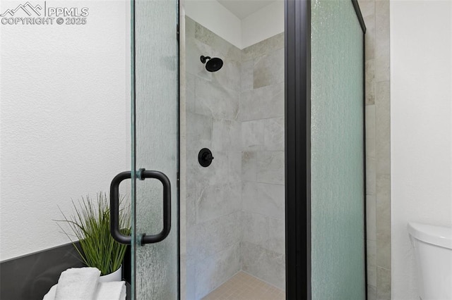 4430 Songglen Cir, Colorado Springs, CO 80906 - bathroom with toilet and a stall shower