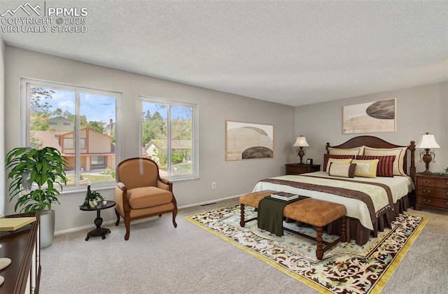 3177 Blue Mountain Way, Colorado Springs, CO 80906 - carpeted bedroom with a textured ceiling and baseboards
