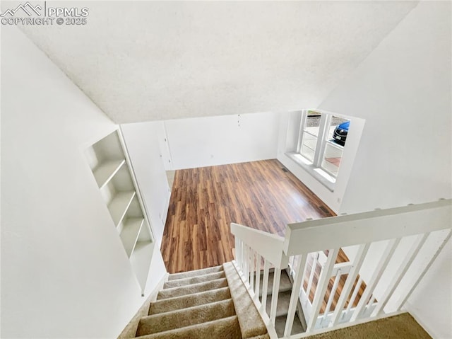 8193 Horizon Dr, Colorado Springs, CO 80920 - stairs with wood finished floors
