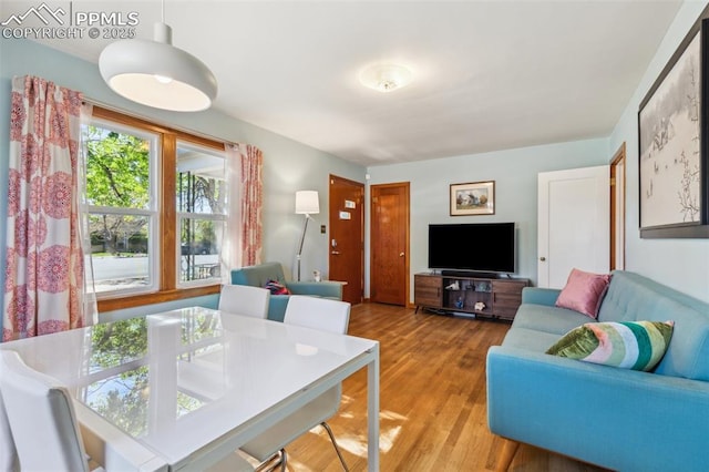 2430 N Tejon St, Colorado Springs, CO 80907 - living room featuring wood finished floors
