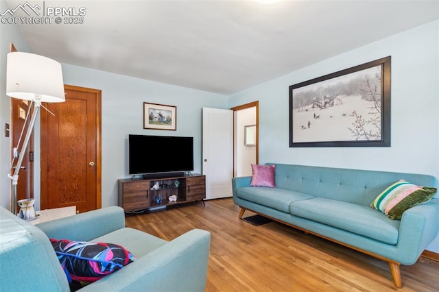 2430 N Tejon St, Colorado Springs, CO 80907 - living area featuring wood finished floors