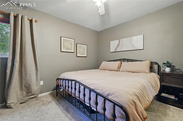 1225 Holland Park Blvd, Colorado Springs, CO 80907 - bedroom with carpet, ceiling fan, and baseboards