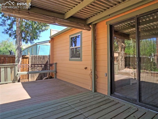 20 Swope Ave, Colorado Springs, CO 80909 - view of wooden deck
