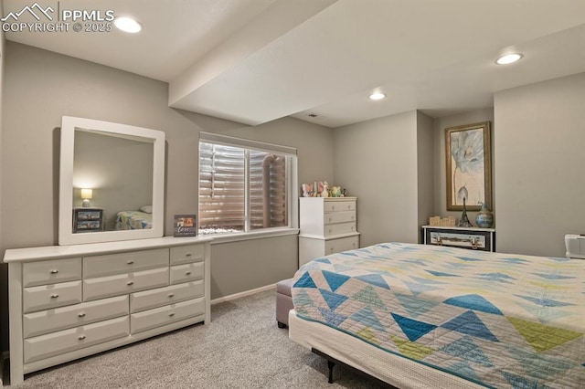 6557 Many Moon Dr, Colorado Springs, CO 80923 - carpeted bedroom with baseboards and recessed lighting