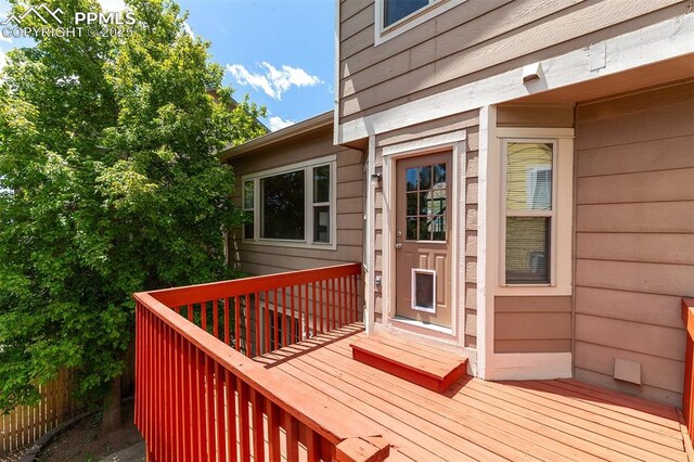 7435 Julynn Rd, Colorado Springs, CO 80919 - view of wooden deck