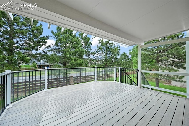 8110 Routt Ct, Colorado Springs, CO 80919 - view of wooden deck