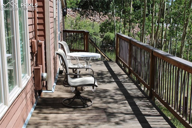 304 N 4th St, Victor, CO 80860 - view of wooden deck