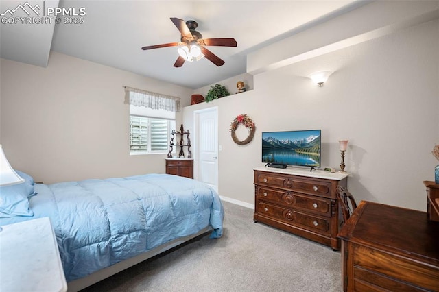 6678 Bethesda Pt Unit C, Colorado Springs, CO 80918 - bedroom featuring carpet and ceiling fan