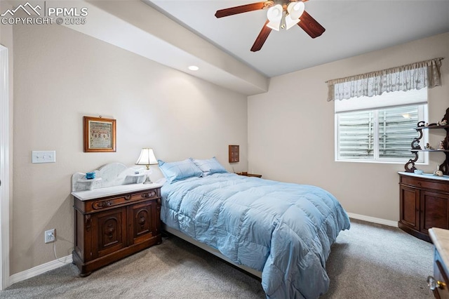 6678 Bethesda Pt Unit C, Colorado Springs, CO 80918 - bedroom with light colored carpet and a ceiling fan