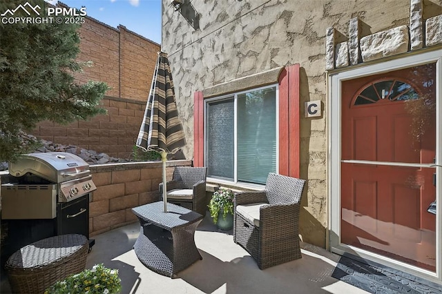 6678 Bethesda Pt Unit C, Colorado Springs, CO 80918 - view of patio with grilling area