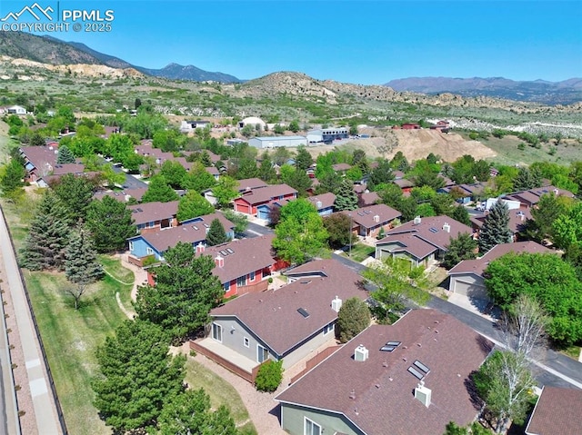 2609 Freedom Hts, Colorado Springs, CO 80904 - aerial view of residential area featuring mountains
