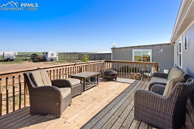 9180 S Rush Rd, Rush, CO 80833 - view of wooden deck