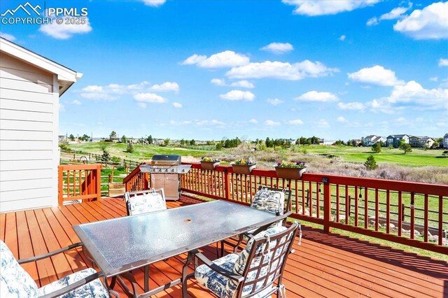 9773 Beryl Dr, Peyton, CO 80831 - deck featuring outdoor dining area