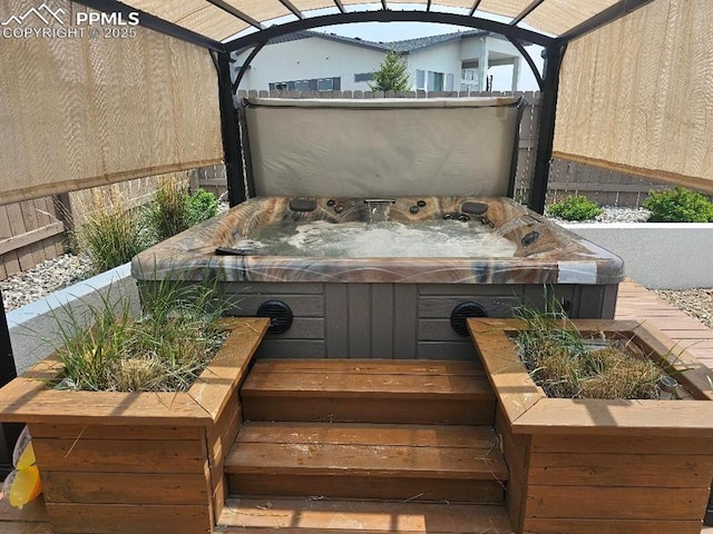 4017 Notch Trl, Colorado Springs, CO 80924 - exterior view of a hot tub