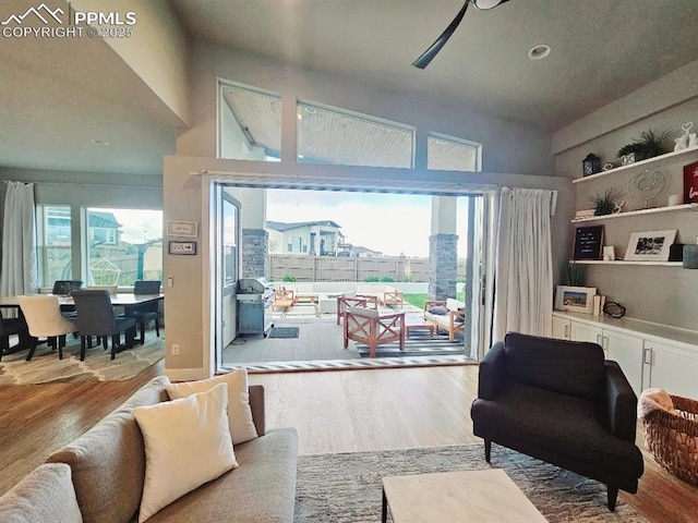 4017 Notch Trl, Colorado Springs, CO 80924 - living area featuring wood finished floors