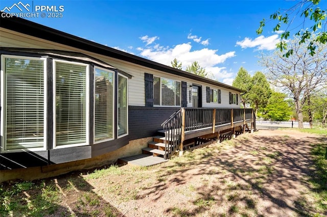 1210 Westend Ave, Colorado Springs, CO 80904 - rear view of house featuring a deck