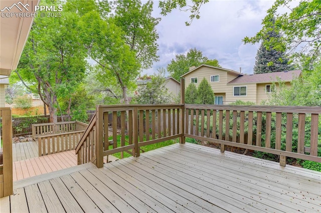 5208 Pinon Valley Rd, Colorado Springs, CO 80919 - view of wooden deck