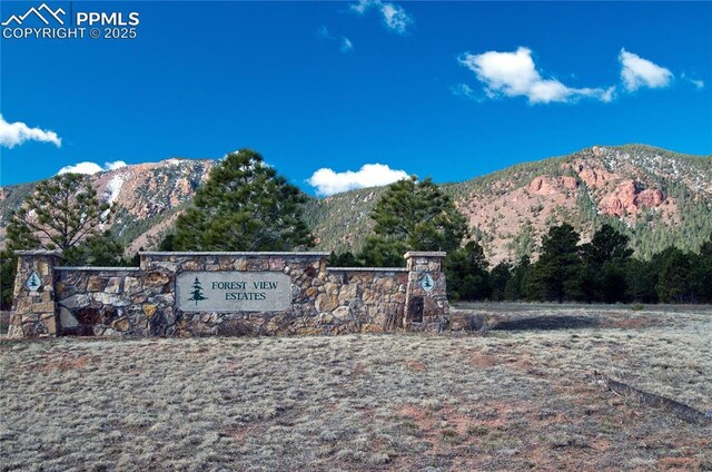 797 Forest View Way, Monument, CO 80132 - community sign featuring a mountain view