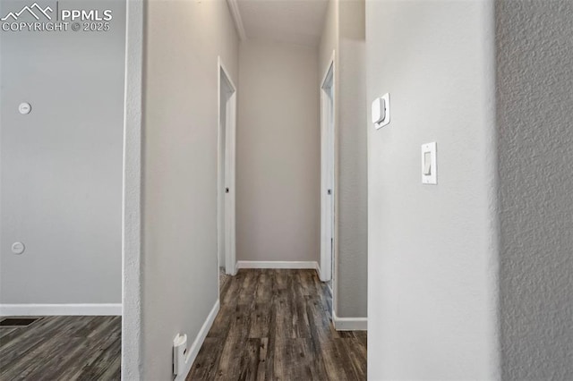 20150 Enoch Rd, Colorado Springs, CO 80930 - hall featuring wood finished floors and baseboards