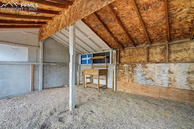 20150 Enoch Rd, Colorado Springs, CO 80930 - miscellaneous room featuring vaulted ceiling
