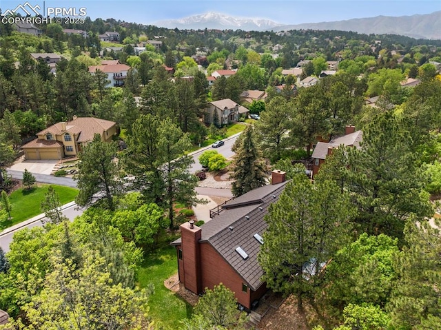 720 Popes Valley Dr, Colorado Springs, CO 80919 - bird's eye view of mountains