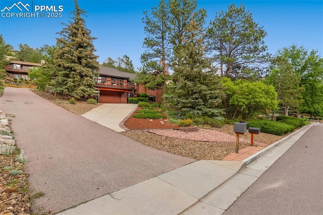 720 Popes Valley Dr, Colorado Springs, CO 80919 - obstructed view of property with concrete driveway and an attached garage