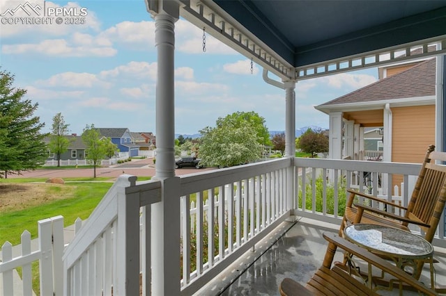7711 Menagerie Ln, Colorado Springs, CO 80923 - balcony featuring a residential view