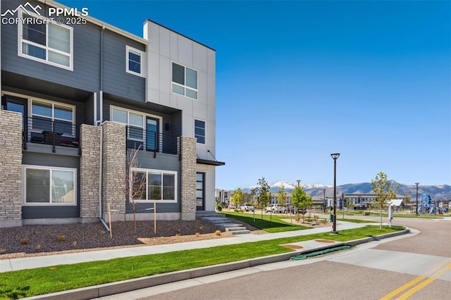 10671 Larimar Pt, Colorado Springs, CO 80905 - view of front of property featuring a mountain view