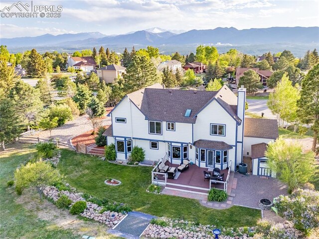 14915 Gleneagle Dr, Colorado Springs, CO 80921 - view of subject property with a mountainous background