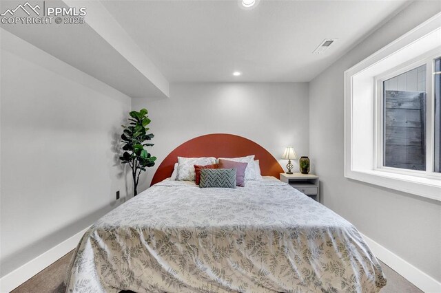 6390 Moccasin Pass Ct, Colorado Springs, CO 80919 - bedroom featuring baseboards, carpet, and recessed lighting