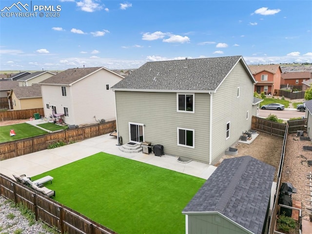 10140 Seawolf Dr, Colorado Springs, CO 80925 - back of property with a patio and a residential view