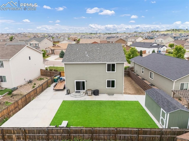 10140 Seawolf Dr, Colorado Springs, CO 80925 - rear view of house with a residential view, a patio area, and entry steps