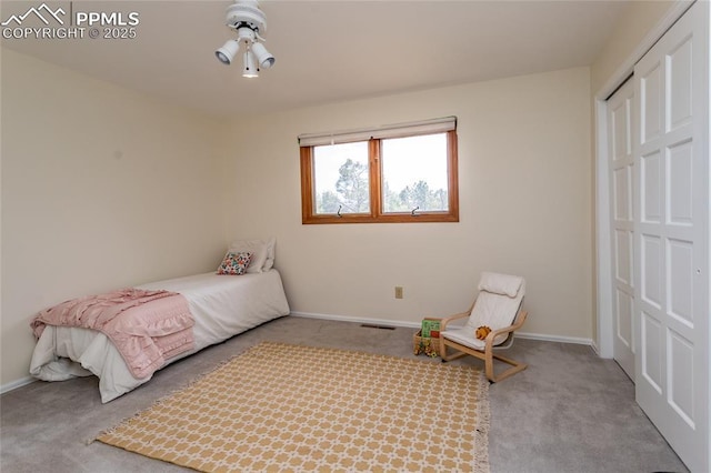 6331 Mesedge Dr, Colorado Springs, CO 80919 - carpeted bedroom featuring a closet and baseboards