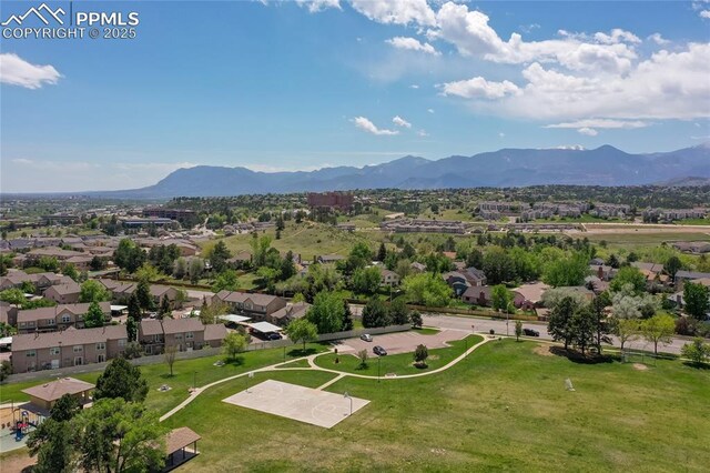 6331 Mesedge Dr, Colorado Springs, CO 80919 - aerial view of mountains