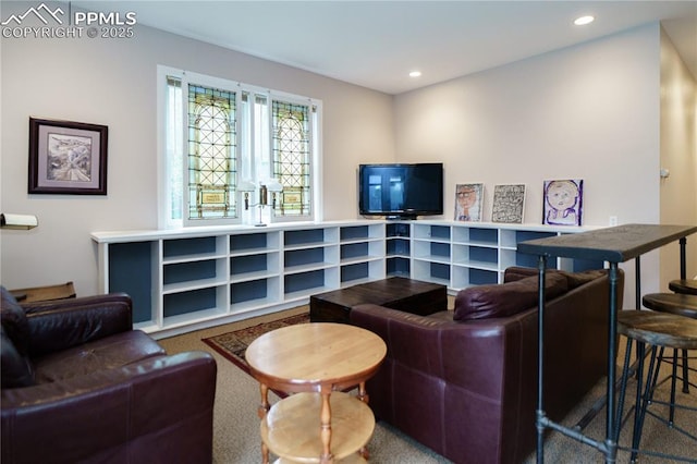 15 Cypress Ln, Colorado Springs, CO 80906 - carpeted living area featuring recessed lighting