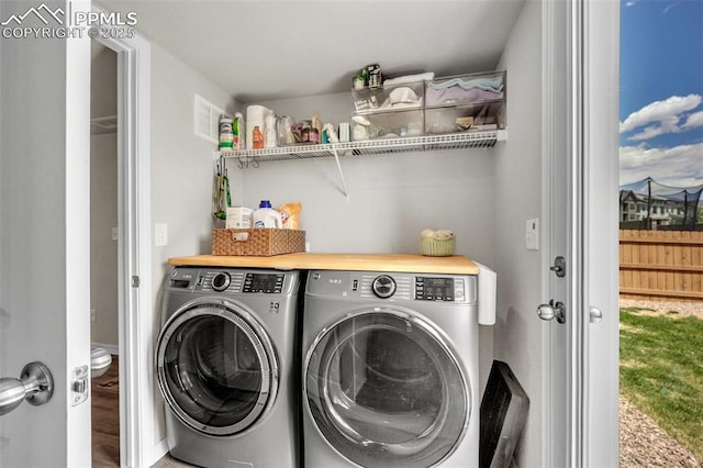 793 Grissom Dr, Colorado Springs, CO 80915 - laundry area with independent washer and dryer