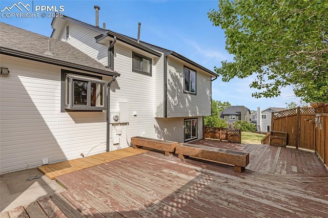 4465 Archwood Dr, Colorado Springs, CO 80920 - view of wooden terrace