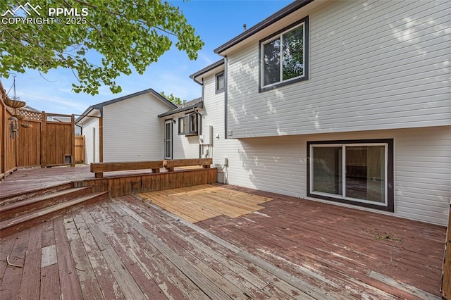 4465 Archwood Dr, Colorado Springs, CO 80920 - view of wooden deck