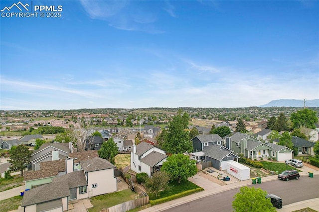 4465 Archwood Dr, Colorado Springs, CO 80920 - aerial view of residential area with a mountain backdrop