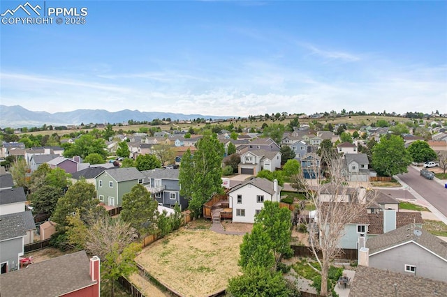 4465 Archwood Dr, Colorado Springs, CO 80920 - aerial perspective of suburban area featuring mountains