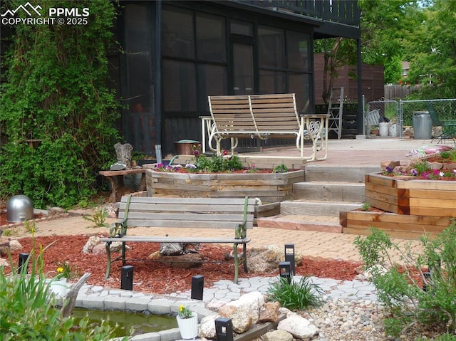 4307 Valli Vista Rd, Colorado Springs, CO 80915 - view of yard featuring a wooden deck