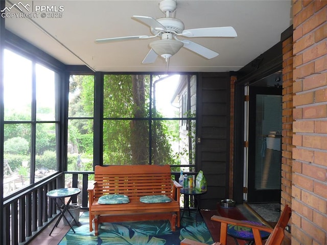 4307 Valli Vista Rd, Colorado Springs, CO 80915 - sunroom / solarium with ceiling fan