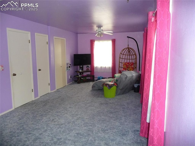 4307 Valli Vista Rd, Colorado Springs, CO 80915 - bedroom featuring carpet flooring and a ceiling fan
