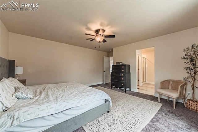 12670 Granite Ridge Dr, Peyton, CO 80831 - bedroom featuring carpet flooring, baseboards, and a ceiling fan