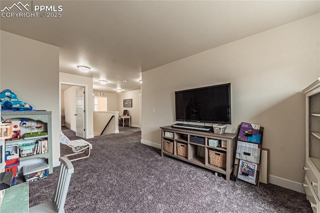 12670 Granite Ridge Dr, Peyton, CO 80831 - carpeted living room featuring baseboards