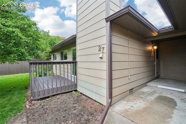 27 Stovel Cir, Colorado Springs, CO 80916 - view of property exterior with a deck